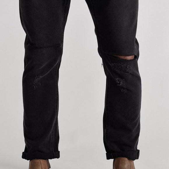 One Teaspoon Black Distressed Relaxed Fit Jean - Picture 3 of 16